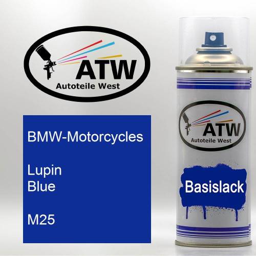 BMW-Motorcycles, Lupin Blue, M25: 400ml Sprühdose, von ATW Autoteile West.